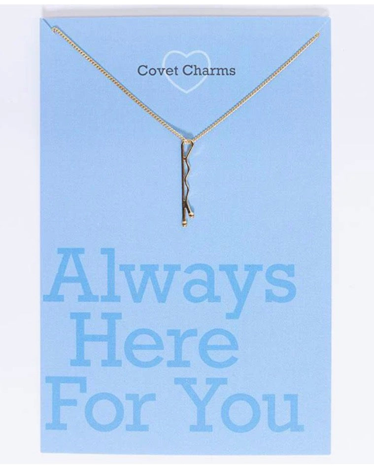 Always Here For You Bobby Pin Necklace