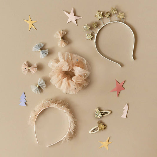 Sparkle Tulle Ruffle Scrunchie
