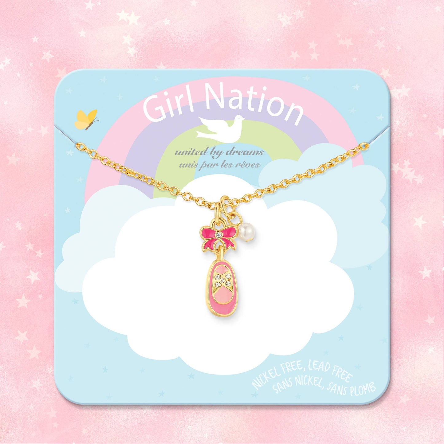 Sweet Petite Necklace | Crystal Ballet Shoe