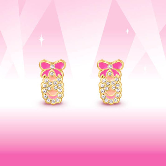 Crystal Ballet Shoe | Cutie Stud Earrings for Girls