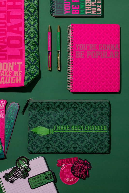 Wicked Inspired Glitter Pen Set, Green/Pink