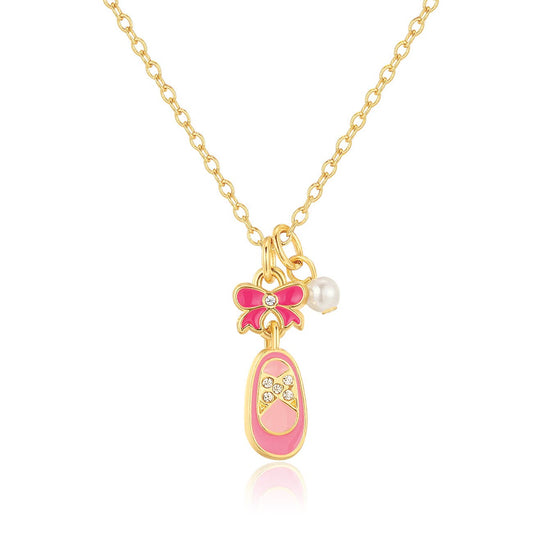 Sweet Petite Necklace | Crystal Ballet Shoe