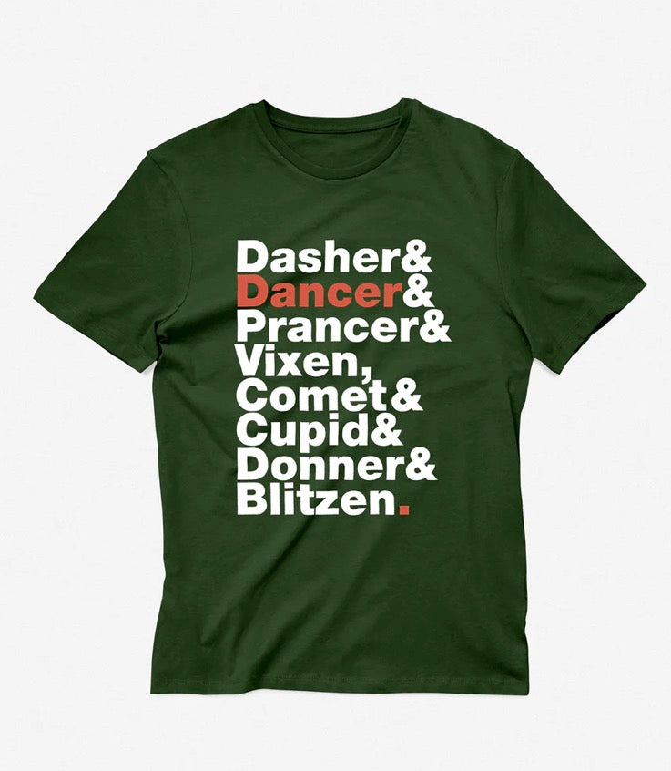 Reindeer names tee