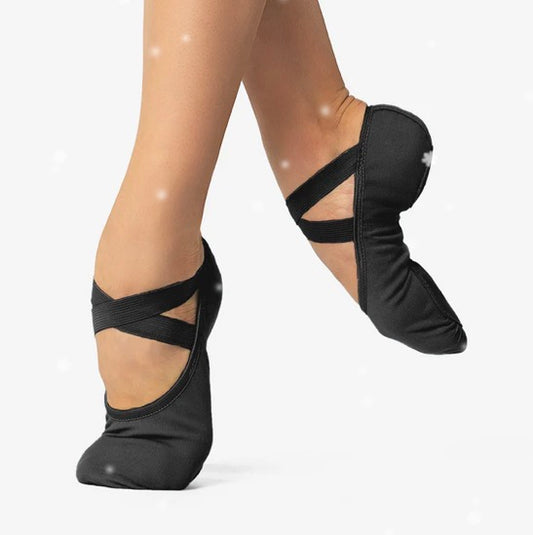 Bliss stretch canvas ballet slipper