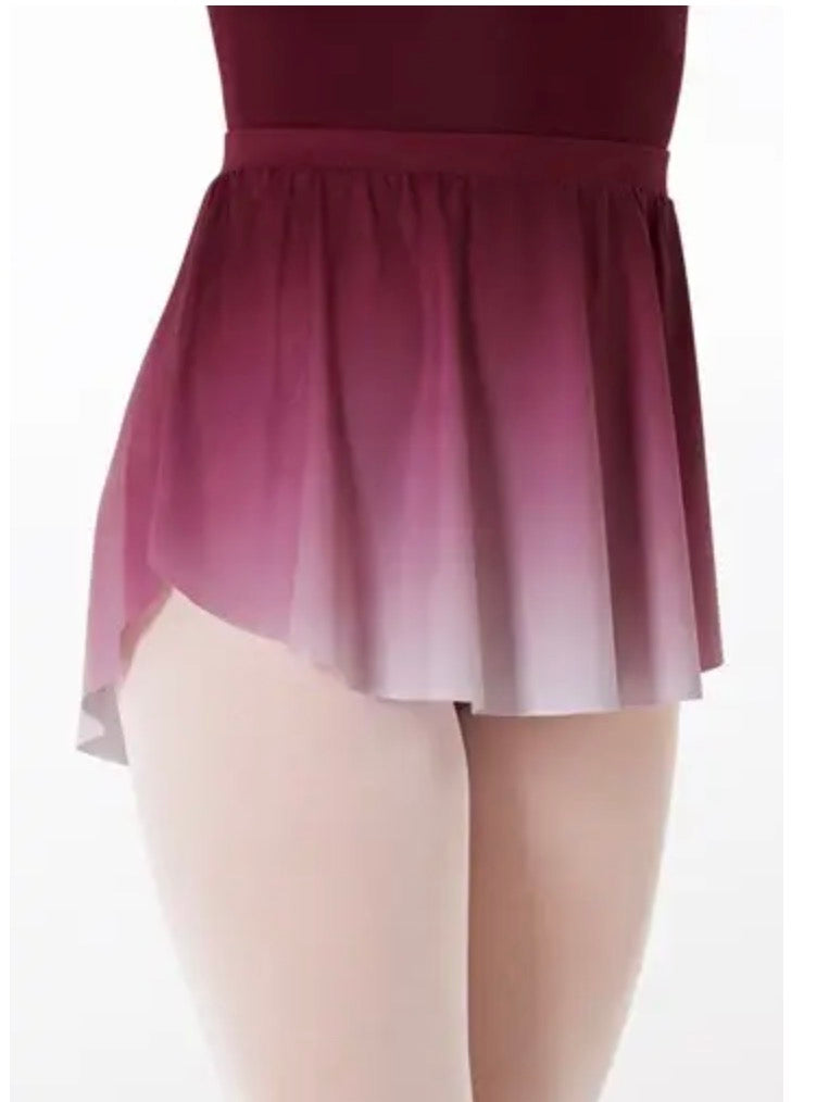 ombre dance skirt