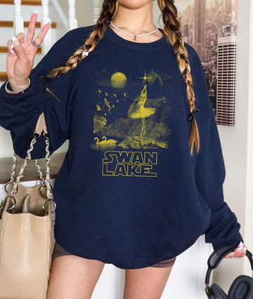 Star Wars Inspired Swan Lake Crewneck Sweatshirt