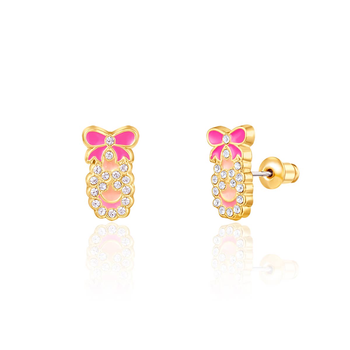 Crystal Ballet Shoe | Cutie Stud Earrings for Girls