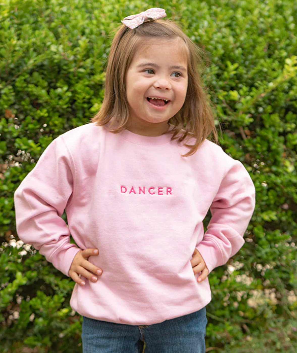 DANCER embroidered Toddler Crewneck