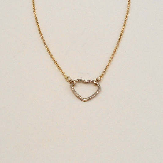 Small Shimmer Heart Necklace